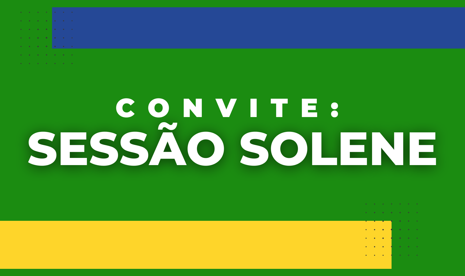 Convite : Sessão Solene